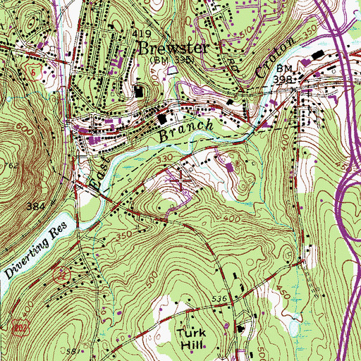Topographic Map of Saint Lawrence O'Toole Catholic Cemetery, NY