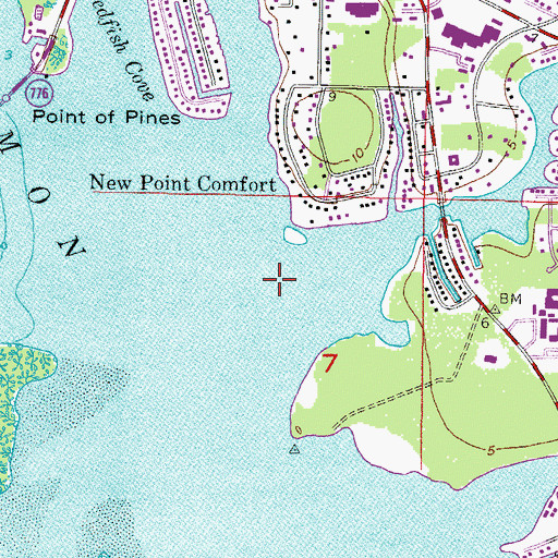 Topographic Map of Rock Creek, FL