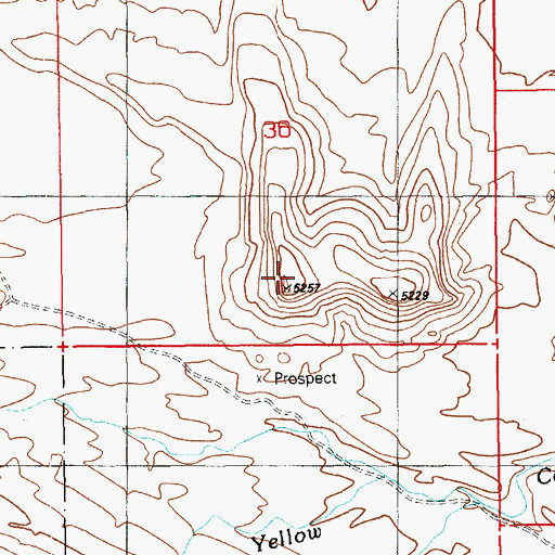 Topographic Map of Utahraptor Ridge, UT