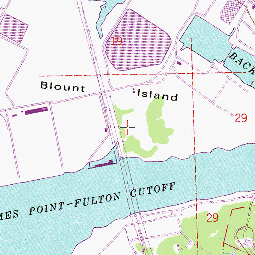 Topographic Map of Alligator Creek, FL