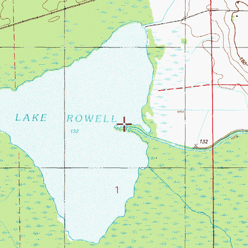 Topographic Map of Alligator Creek, FL