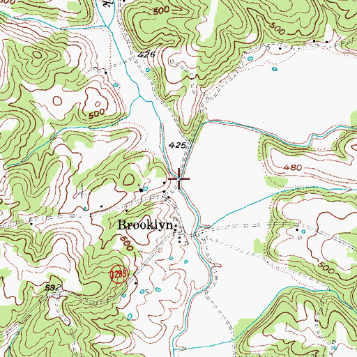 Topographic Map of Phelps Creek, KY