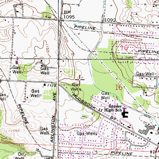 Topographic Map of Wexford, OH