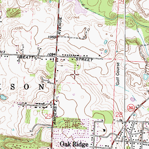 Topographic Map of Scenic Ridge, OH