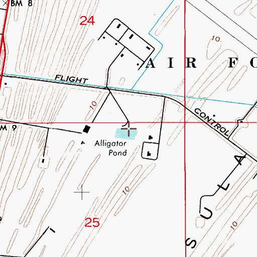 Topographic Map of Alligator Pond, FL