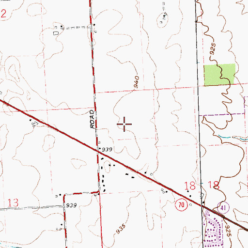 Topographic Map of Carriage Crossing, OH