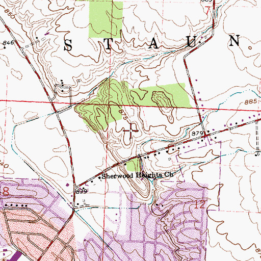 Topographic Map of Halifax, OH