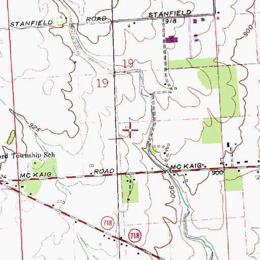 Topographic Map of Westlake Village, OH