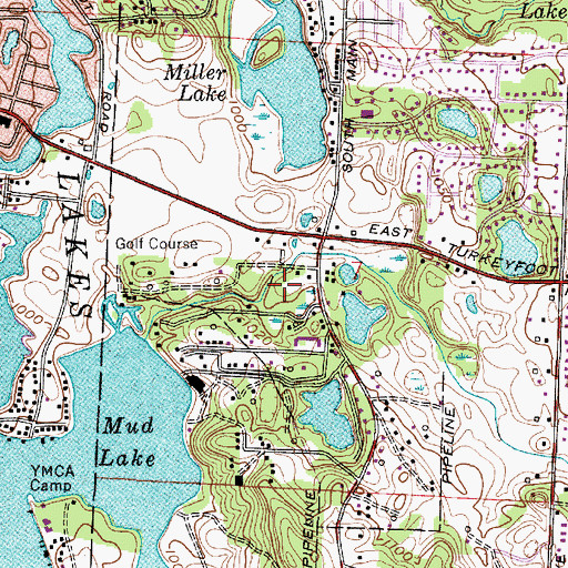 Topographic Map of Forestwood, OH