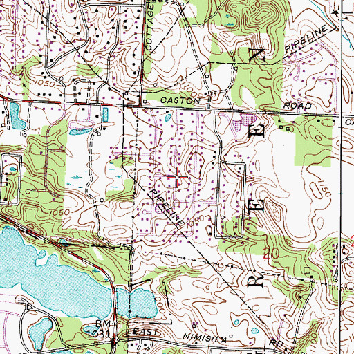 Topographic Map of Solar Estates, OH