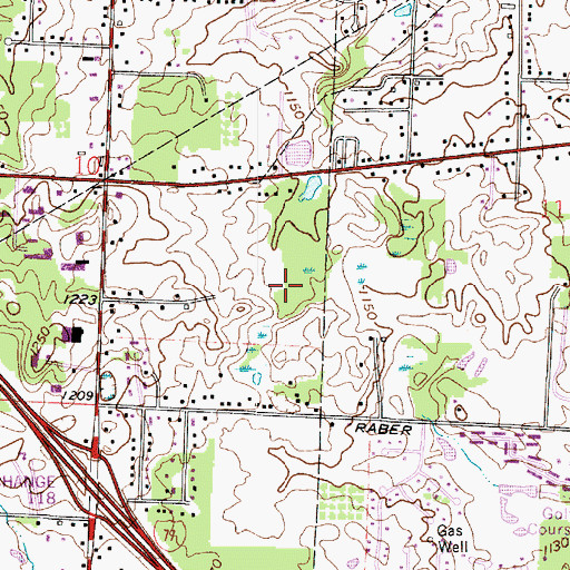 Topographic Map of Mayfair Estates, OH