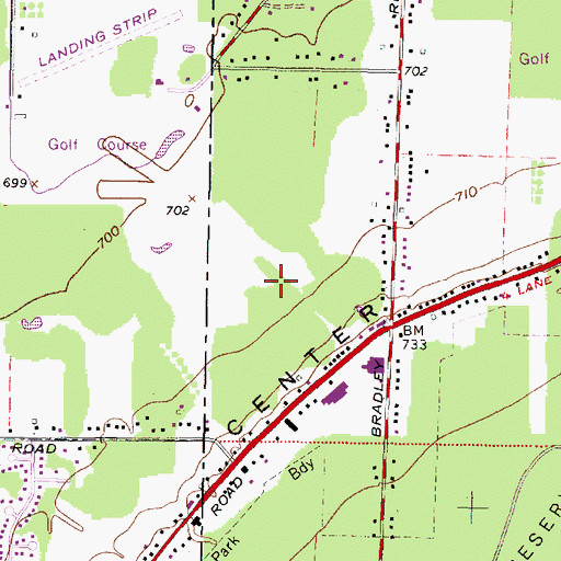 Topographic Map of Prestwick, OH