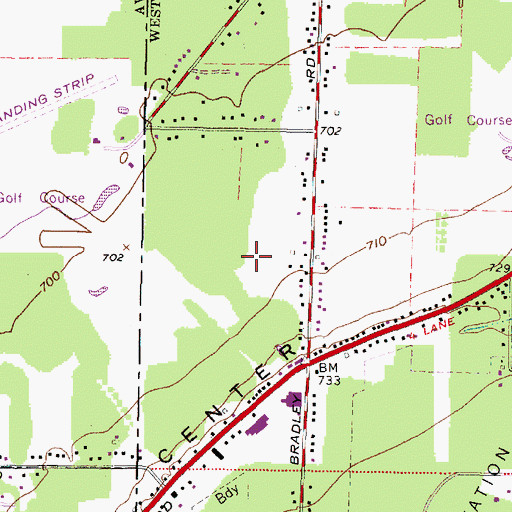 Topographic Map of Prestwick Glen, OH
