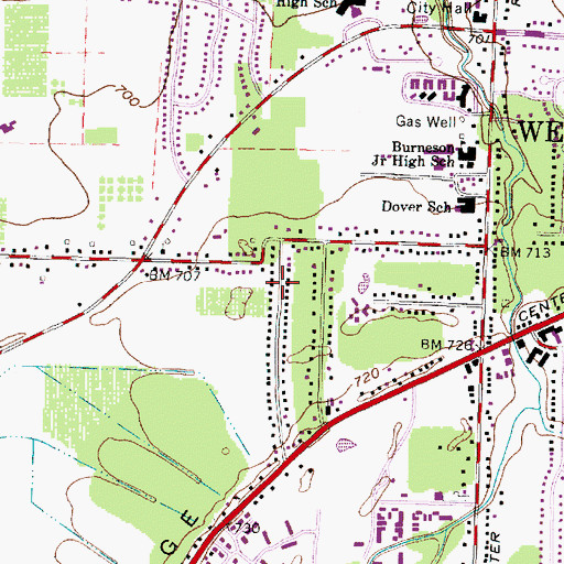 Topographic Map of North Glen Estates, OH