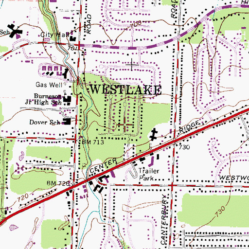 Topographic Map of Forest Park, OH