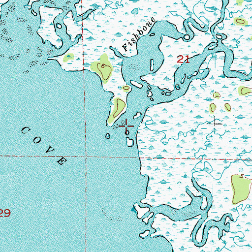 Topographic Map of Amason Creek, FL