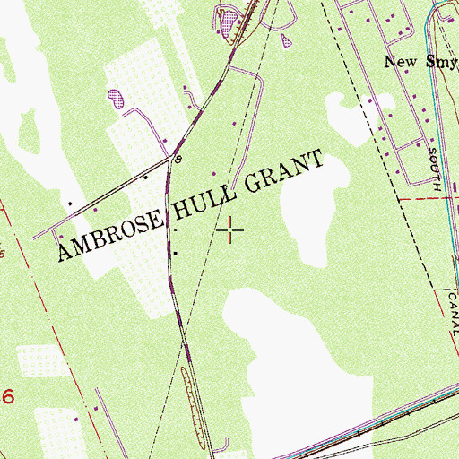 Topographic Map of Ambrose Hull Grant, FL