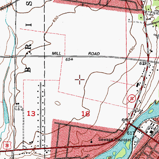 Topographic Map of River Run, IL