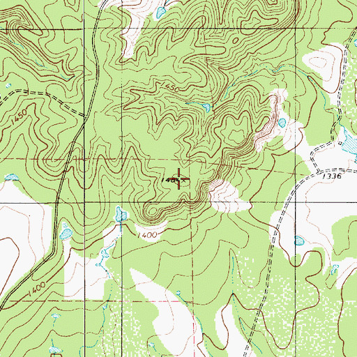 Topographic Map of Red Roy Ridge, TX