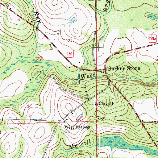 Topographic Map of Angelico Branch, FL