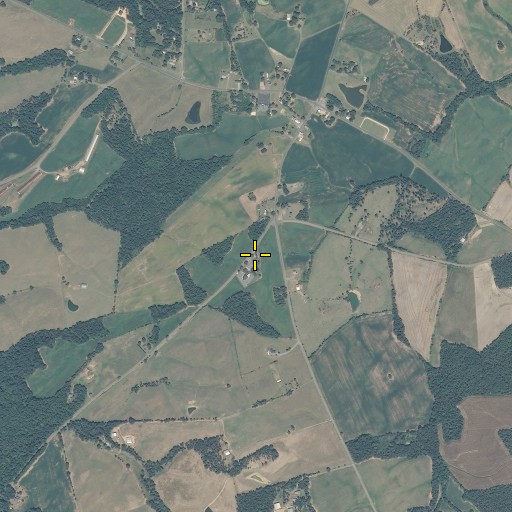 Aerial/Satellite Image of Olive Branch Missionary Baptist Church Cemetery, NC