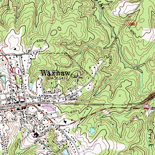 Topographic Map of Eastside Community Cemetery, NC