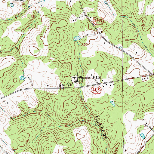 Topographic Map of Pleasant Hill Church Cemetery, NC