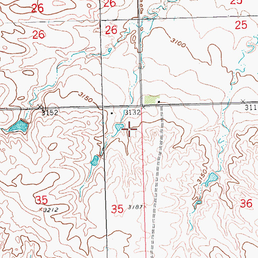 Topographic Map of Chalk Butte Cemetery, SD