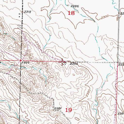 Topographic Map of Saint Paul German Lutheran Cemetery, SD