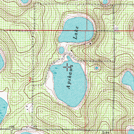 Topographic Map of Apshawa Lake, FL
