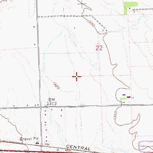 Topographic Map of Hokenson Cemetery, SD