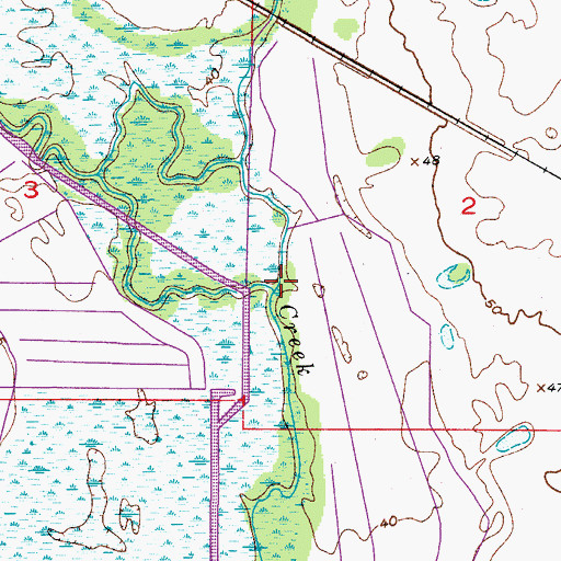 Topographic Map of Arbuckle Branch, FL
