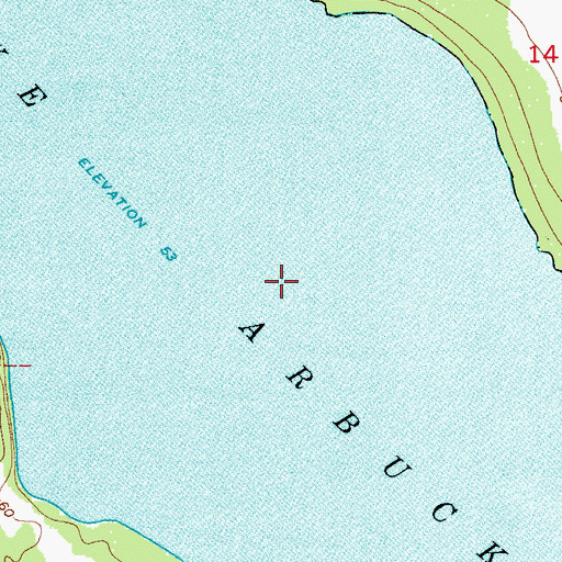 Topographic Map of Lake Arbuckle, FL