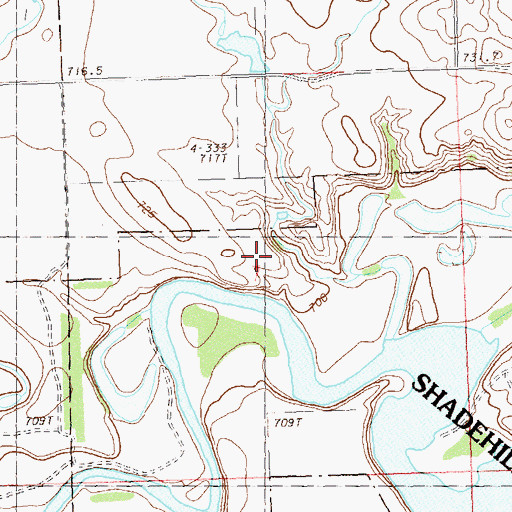 Topographic Map of Scholass Cemetery, SD