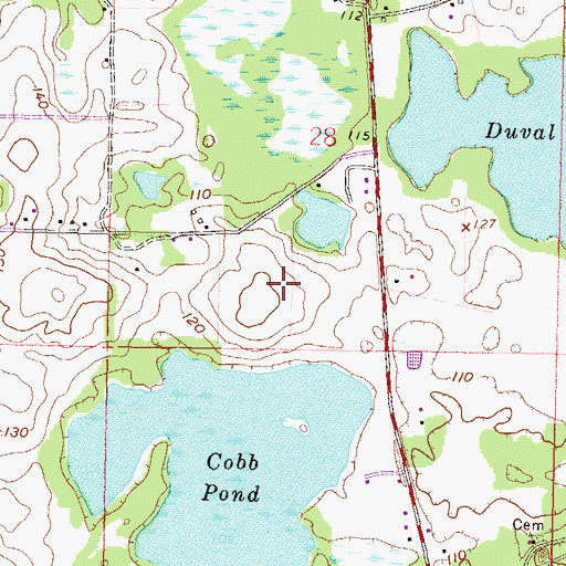 Topographic Map of Architillery Church, FL