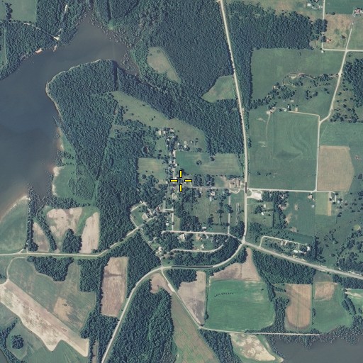 Aerial/Satellite Image of Aldrich Post Office, MO