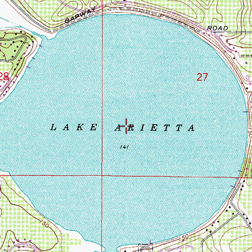 Topographic Map of Lake Arietta, FL