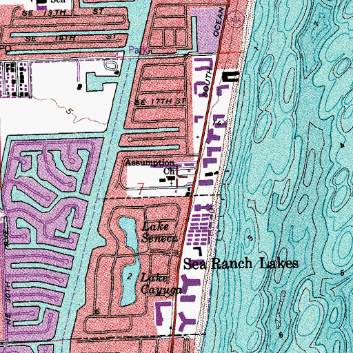 Topographic Map of Assumption Church, FL