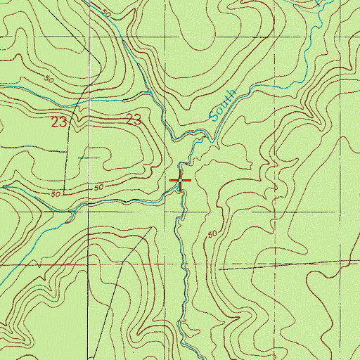 Topographic Map of Ates Creek, FL