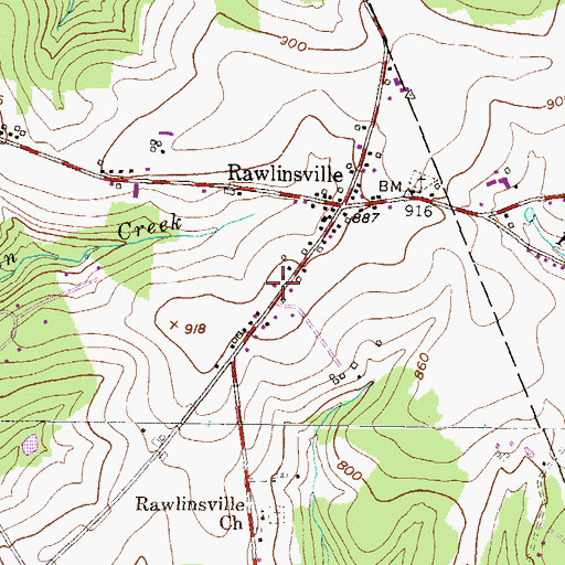 Topographic Map of Holtwood Post Office, PA