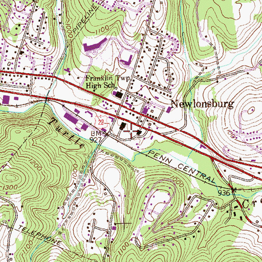 Topographic Map of Murrysville Post Office, PA