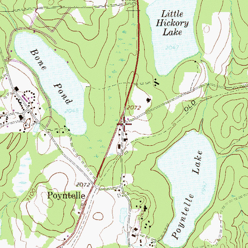 Topographic Map of Poyntelle Post Office, PA