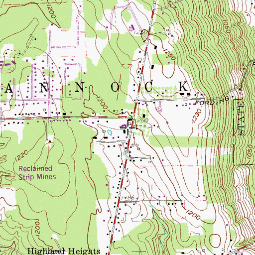 Topographic Map of Neshannock Township Police Department, PA
