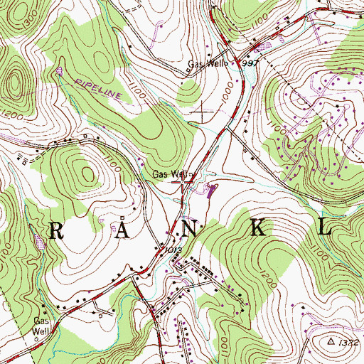 Topographic Map of Murrysville Police Department, PA