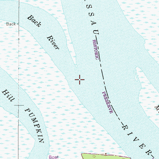 Topographic Map of Back River, FL