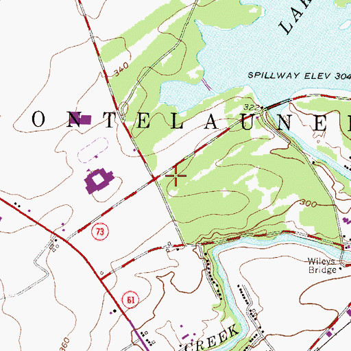 Topographic Map of Northern Berks Regional Police Department, PA