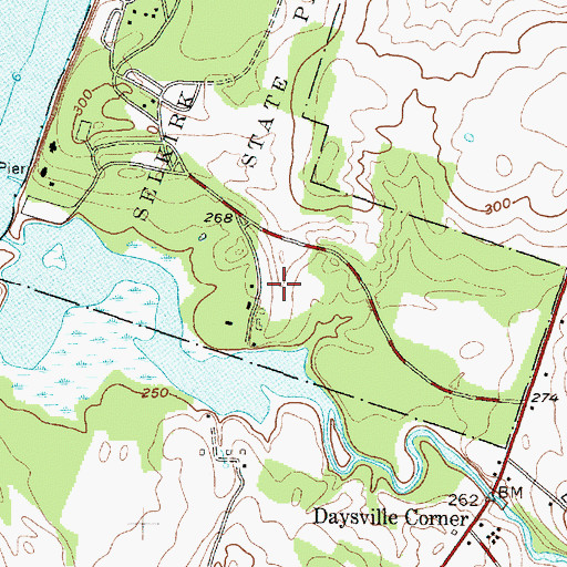 Topographic Map of New York State Park Police, NY