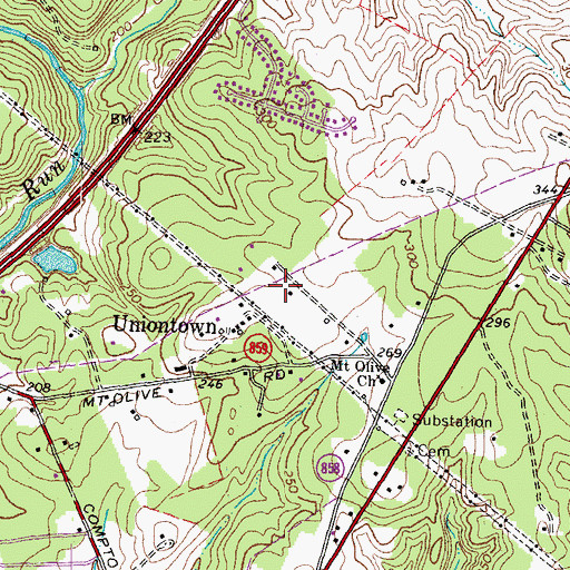 Topographic Map of Butler - Jones Family Cemetery, VA