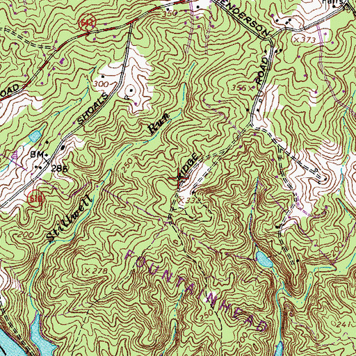 Topographic Map of Davis Family Cemetery, VA
