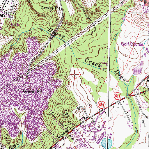 Topographic Map of Millan Family Cemetery, VA